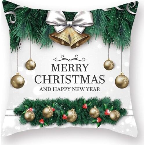 45x45cm Nordic Christmas Pillow Case Snowman Christmas Pillow Case Square Pillowcase Sofa Bed Pillow Cushion Cover AT144