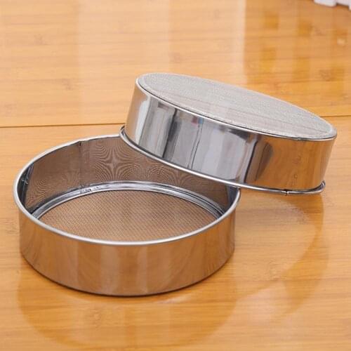 5Pcs/Set Stainless Steel 40 Mesh Flour Sugar Sifter Sieve Home Kitchen Bakeware