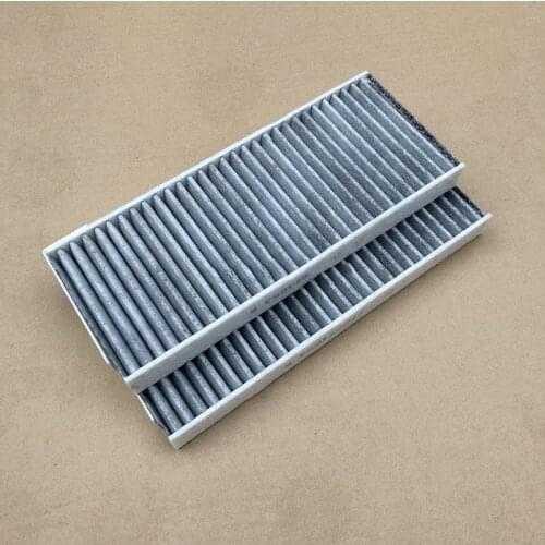 1Pair Active Carbon Cabin Air Filter Element Suit For Renault Latitude OEM NO 27277-4653R