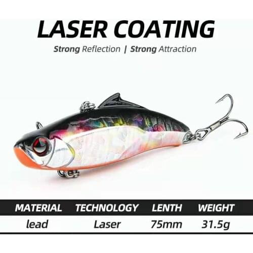 ARDEA VIB Fishing Lure 1Pcs Artificial Freshwater Bionic Hard Lures swivel jigging crankbait Bass ice Winter Fishing Tackle