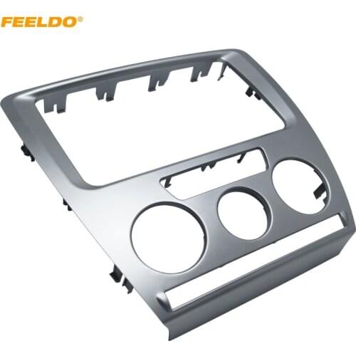 FEELDO Car DVD/CD Radio Stereo 2DIN Fascia Panel Refitting Frame Facia Trim Install Mount Kit For Skoda Octavia Manual A/C #3468