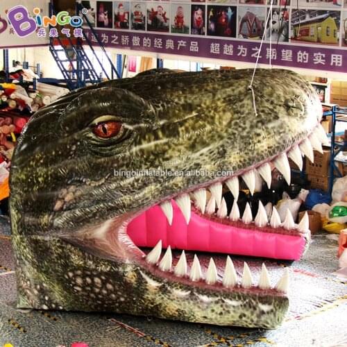 Free Shipping 3.9x3.2x3.1Meters Inflatable Dinosaur Head Tunnel Tent For Event - BG-T0253