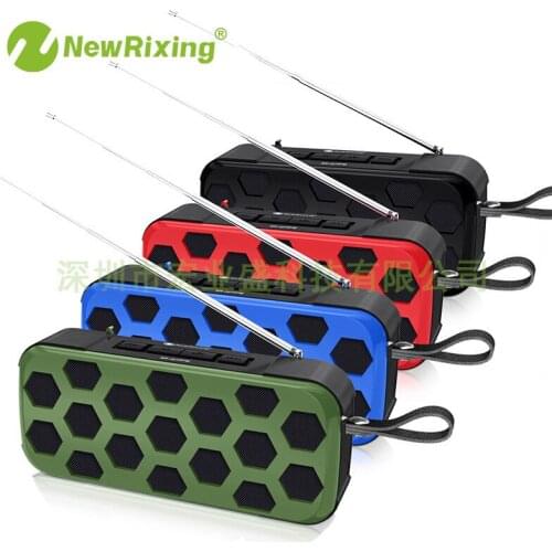Wireless Bluetooth Speaker with Hook Support FM Radio TF Card AUX TWS Connection Bicycle Travel Outdoor Mini Portable Subwoofer