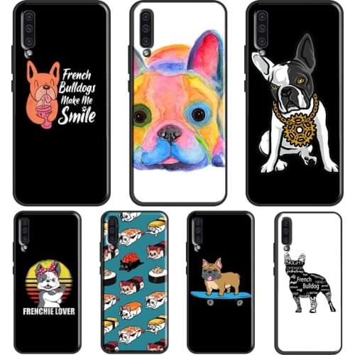 Cartoon French Bulldog Cool Case For Samsung A52 A12 A32 A72 A21S A20e A21S A31 A51 A71 A10 A02S A50 A70 Back Cover