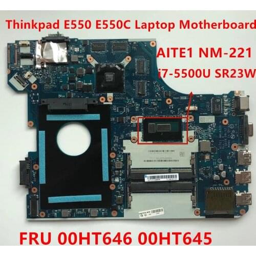 E550 E550C Notebook motherboard For Lenovo Thinkpad Laptop independent graphics card motherboard i7-5500U FRU 00HT646 00HT645