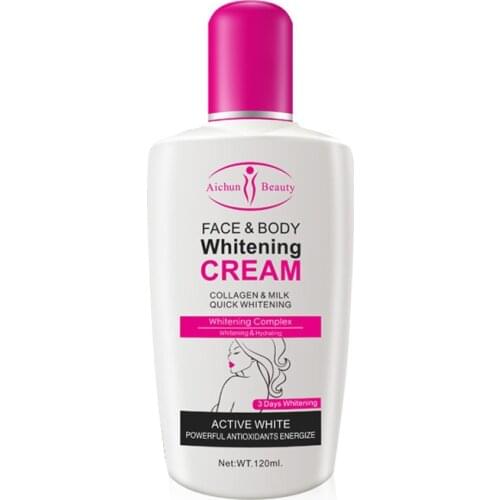 Collagen Milk Bleaching Face Body Cream Whitening Moisturizing Smoothing Body Improve Dull Skin Lotion Skin Lightening Cream