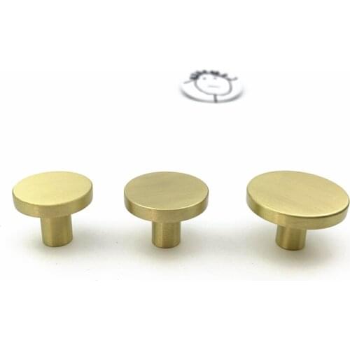 LCH Nordic Style T Shaped Solid Brass Cabinet Knob Drawer Pull Furniture Handles Mini Brass Knob Clothes Hook Cylindrical Knob