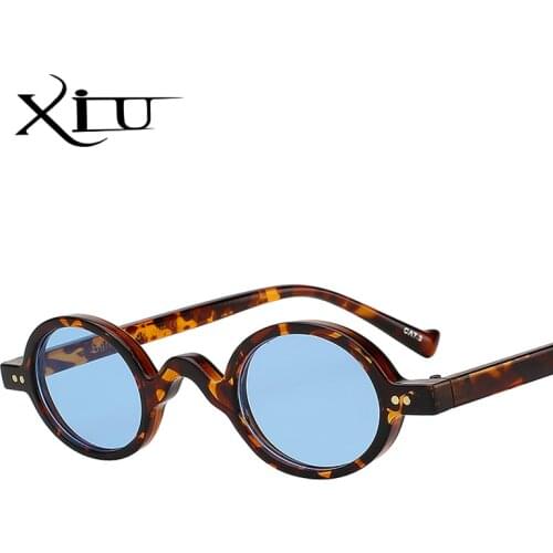 XIU small round vintage sunglasses women brand design fashion lenon top quality fashion glasses men oculos uv400