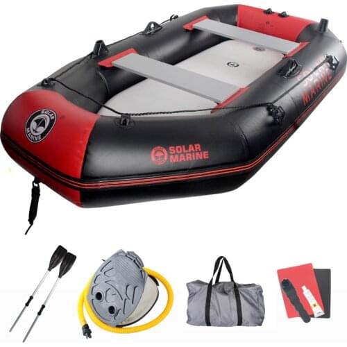 Outdoor inflatable 3 preson inflatable boat fishing boat 230*115*30cm DWF floor Aluminium oar hand pump repair kit dinghy raft