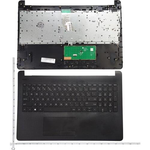 New For HP 15-BS 15-CD 15-BS015DX TPN-C129 TPN-C130 250 255 256 G6 PK132043A00 US keyboard Palmrest Upper Cover S No touchpad