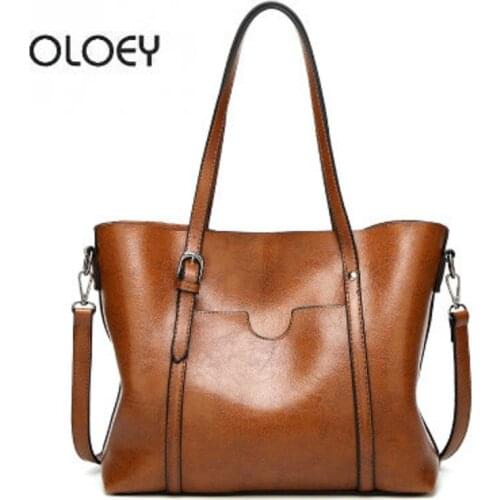 New stylish solid color pu handbag retro Messenger bag Europe and the United States handbags shoulder bag
