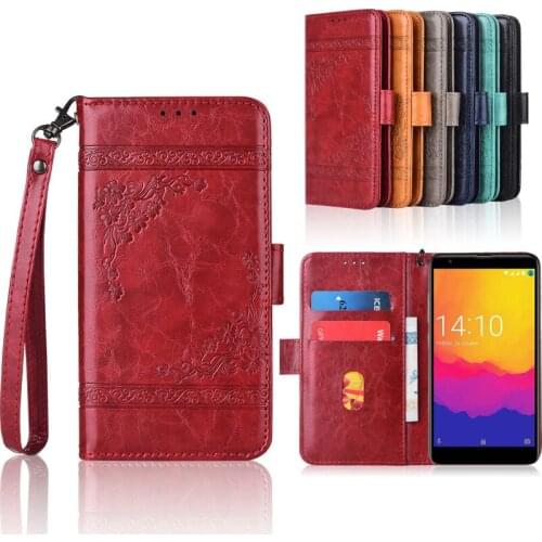 Newest Wallet case for Prestigio Muze H5 LTE case with Strap,100% special PU leather embossing flower case