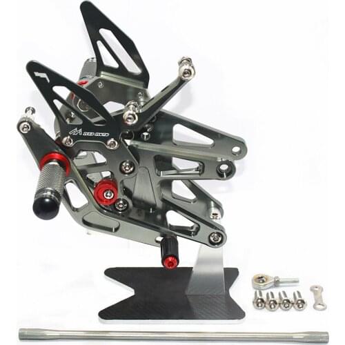 For Yamaha YZF R6 2003 2004 2005 CNC Adjustable Footrests Foot Pegs Rider Rearset Footrest Foot Rest
