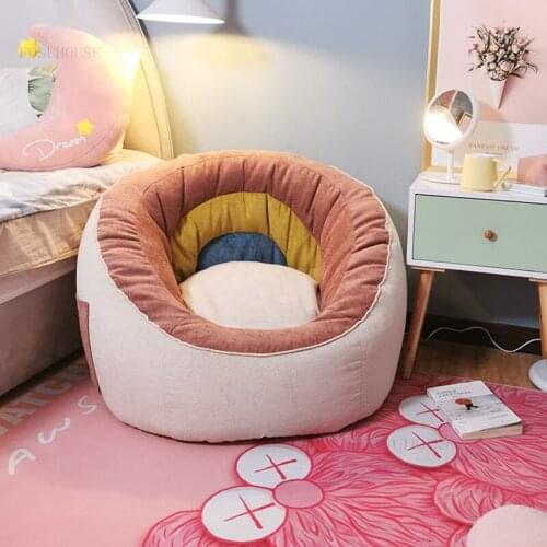 Nordic Lazy Living Room Sofas Simple Tatami Small Apartment Back Sofa Living Room Furniture Single Bedroom Balcony Lounge Sofa