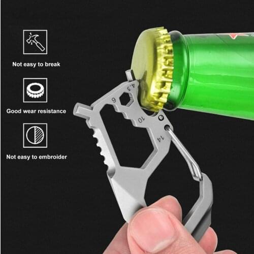 Universal Hexagon Wrench Stainless Steel Keychain Portable Multi-tool Keychain For Outdoor Repair Tools Hand Repair Tools