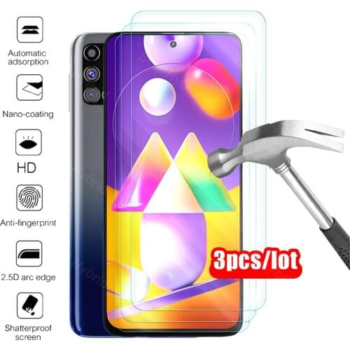 3pcs protective Glass For samsung m31s Glass screen protector on galaxy m31 m31s m30s m 31 30 s 30s tremp safty armor phone film