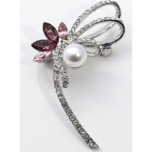 Womens Pink Angel Figured Brooch pin