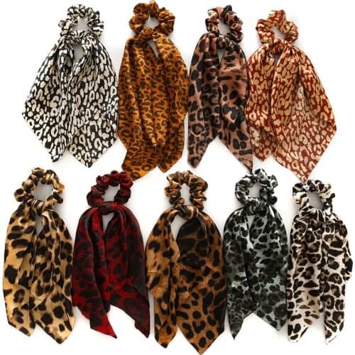 Leopard headband elastique cheveux hair accesories women vintage turbante trabas mujer pack ponytail stirnband scrunchie wrap