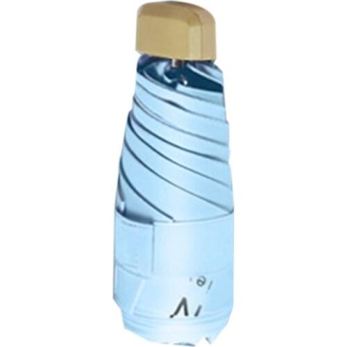 Sun Umbrella Female Sunscreen and UV Protection Umbrella Dual-Use Mini Compact Portable Folding Capsule Umbrella