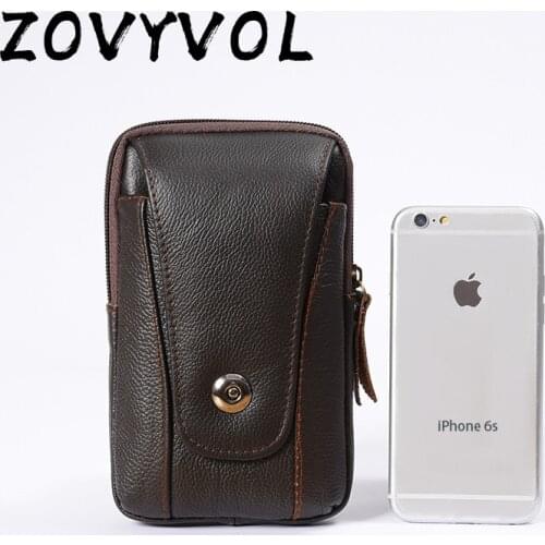 ZOVYVOL Men Waist Bag Multi-function Phone Coin Vintage On The Belt Outdoor Small Wallet 2021 Wear-resistant Fanny Waist Pack