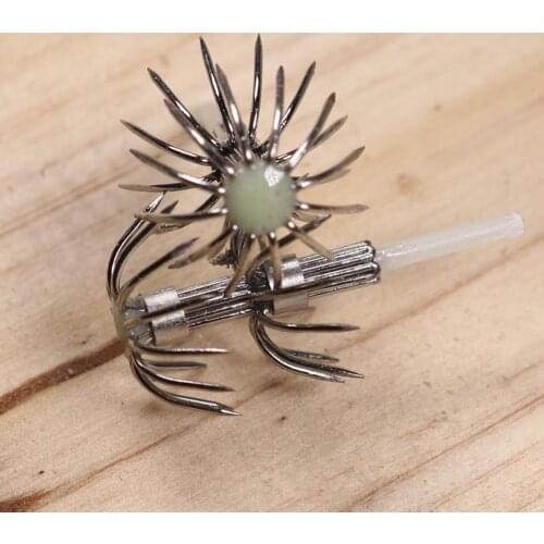 10pcs Octopus / Squid Jig DIY Hook Squid Lure DIY Hooks Fishing Accessory 2.5# 3.0# 3.5