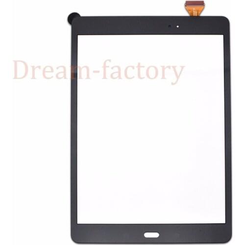 10PCS Touch Panel Screen Digitizer Glass Lens with Sponge for Samsung Tab A 9.7 T550 T555 T551 with Adhesive