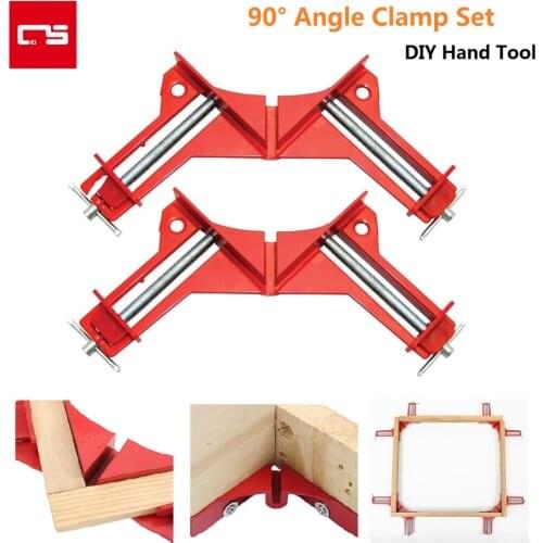 2/4pcs Right Angle Clamp 90 Degree Aluminum Alloy Corner Clip for Glass Wood Frame Corner Fix Woodworking Hand Tool Clamp Holder