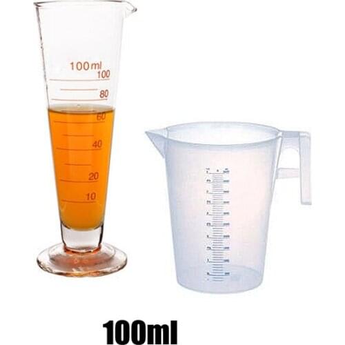 30pcs 100ml Plastic Measuring Cup For Baking Beaker Liquid Measure Milk JugCup Container Kichen Tool For Cooking For Test