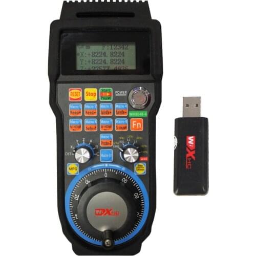 6 Axis Mach3 system wireless MPG usb port cnc pendant for woodworking CNC router used