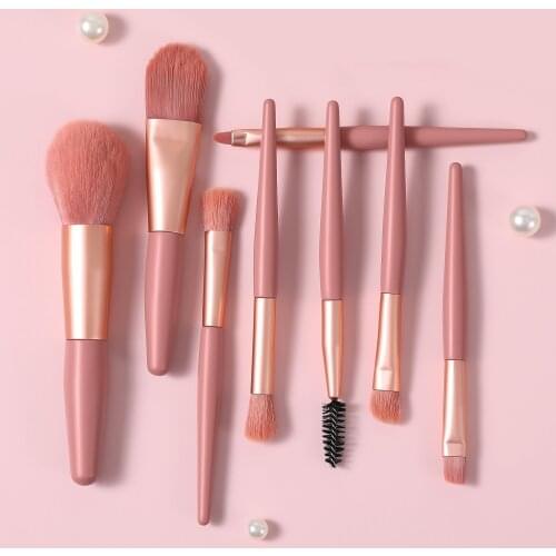 8pcs Professional Makeup Brush Set Tools Powder Foundation Eyeshadow Lip Eyeliner Blush Marble Face Makeup Brushes Beauty Tools