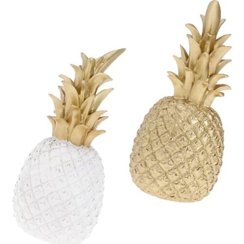 Resin Pineapple Shaped Ornament Home Desktop Home Decoration Wedding Party Favor Office Shop Display