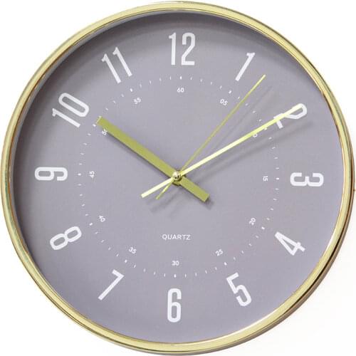 Large Gold Wall Clock Modern Kitchen Clock Grey Clocks Wall Watch Home Silent Bedroom Hidden Safe Pendule Mural Home Decor FZ078