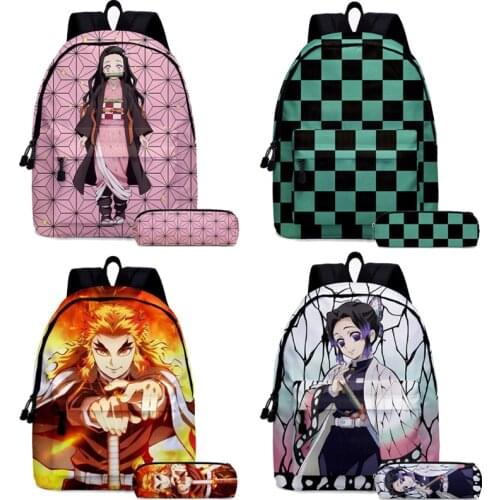 Demon Slayer Cosplay Backpacks for Girls School Bags Exquisite Design Kids Anime Bagpacks Female Male Customized Bookbag Gifts