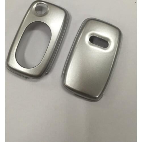 Gloss Silver Color Flip Key Remote Key Protection Case For Audi A3 8L A4 B5 B6 TT MK1 A6 C5