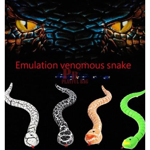Interesting remote rattlesnake super simulation animal play Halloween Adult Toy Gift Set