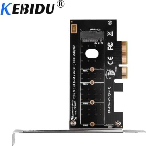 Kebidu SK4 M.2 NVMe SSD NGFF TO PCIE X4 adapter M Key interface card Suppor PCI Express 3.0 x4 2230-2280 Size
