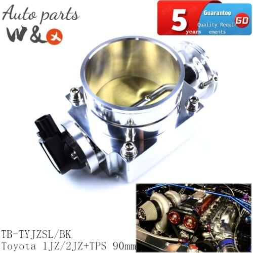 Throttle Body For Toyota 1JZ-GTE 2JZ-GTE Supra Crown Mark 90mm Intake Manifold Throttle Valva TB-TYJZSL/BK