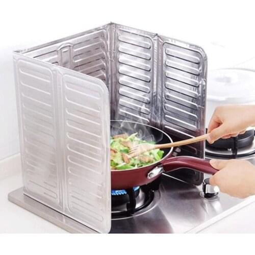 Hot Aluminum Foil Oil Block Oil Barrier Specialty Tools Stove Cook Anti-Splashing Oil Baffle Heat Insulation Kitchen E11851