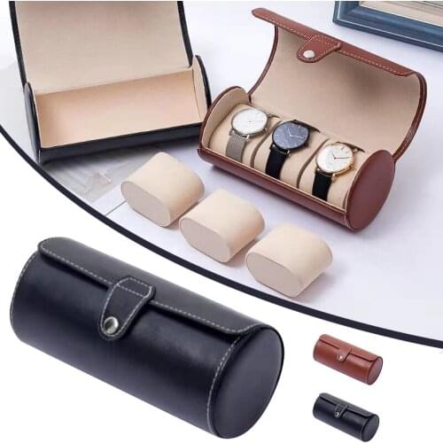 Multifunctional Watch Roll Box Travel Case Fashion Portable Watch Roll Box Watch Roll Organizer for Men can CSV