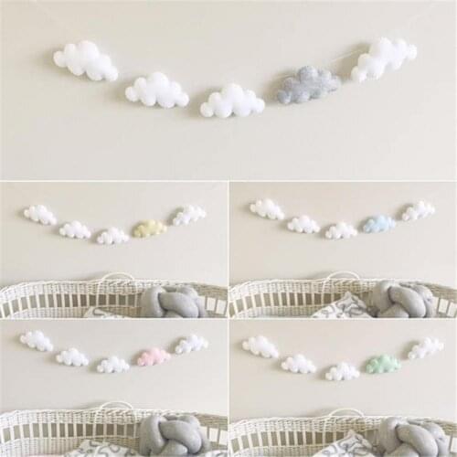 Wall Hanging Long Lasting Anti-allergenic Nordic Style Cute Cloud Hanging Decor Gift for Home Kids' Room Bedroom