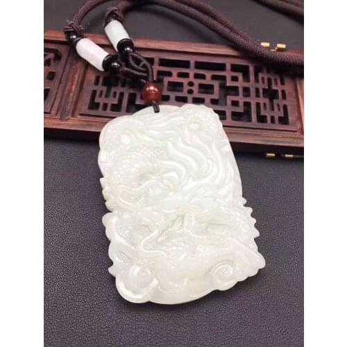 Natural and Tian Yulong line heavenly pendant pendant necklace sweater chain