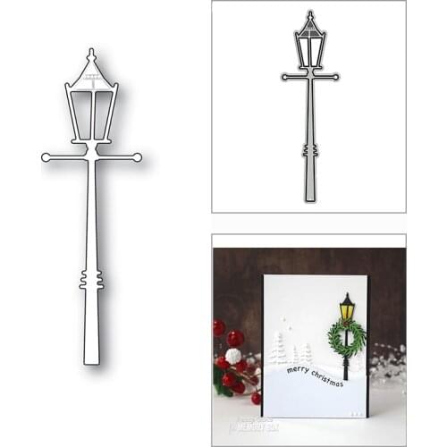 New Christmas Street Lamp Post Shape 2020 Metal Cutting Dies for DIY Scrapbooking Decor and Card Making Embossing Craft No Stamp
