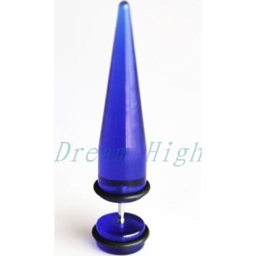 Wholesale sold separately transparent ear piercing fake ear expander body Piercing 100pcs/lot Promitional Gift Free Shipping