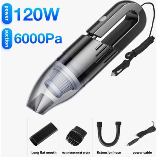 120W 6000Pa Handheld Cordless Vacuum Cleaner Portable Wet Dry Oplaadbare Auto Draadloze Stofzuiger Quick Charge Voor For Car New