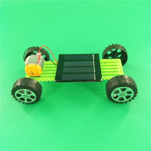 Self made solar car DIY technology small production hand-made materials science popularization assembly toy science experiment