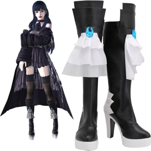 Final Fantasy 14 Gaia Cosplay Boots High Heel Shoes Custom Made for Unisex