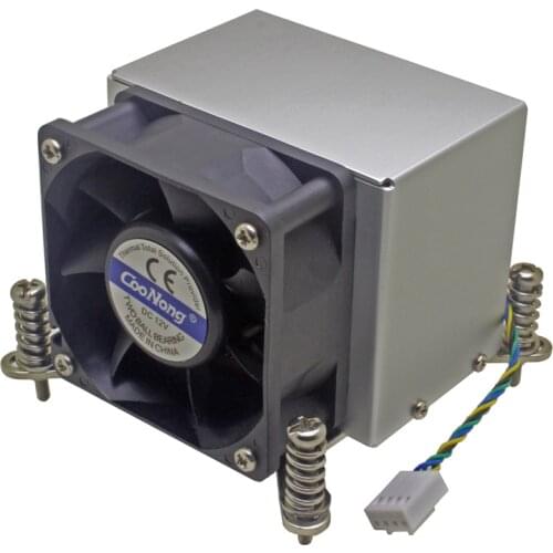 2U server CPU cooler Copper base+aluminum fin heatsink cooling fan for Intel 1150 1151 1155 1156 i3 i5 i7 Active cooling