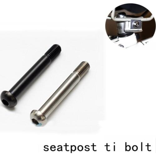 2 Colors ultralight titanium alloy bicycle seat post bolt for Brompton bike