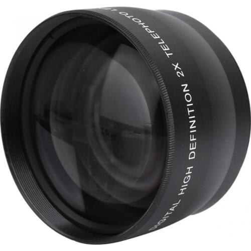 58MM 2X Magnification Universal Teleconverter Telephoto Lens 58mm diameter and 18-55 length lens for Cameras Accessory New