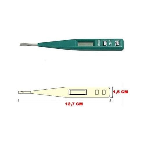 Tester stage electric screwdriver electric voltage testing network 12 250V DISPLAY uq 99 S0348 sent from Italy